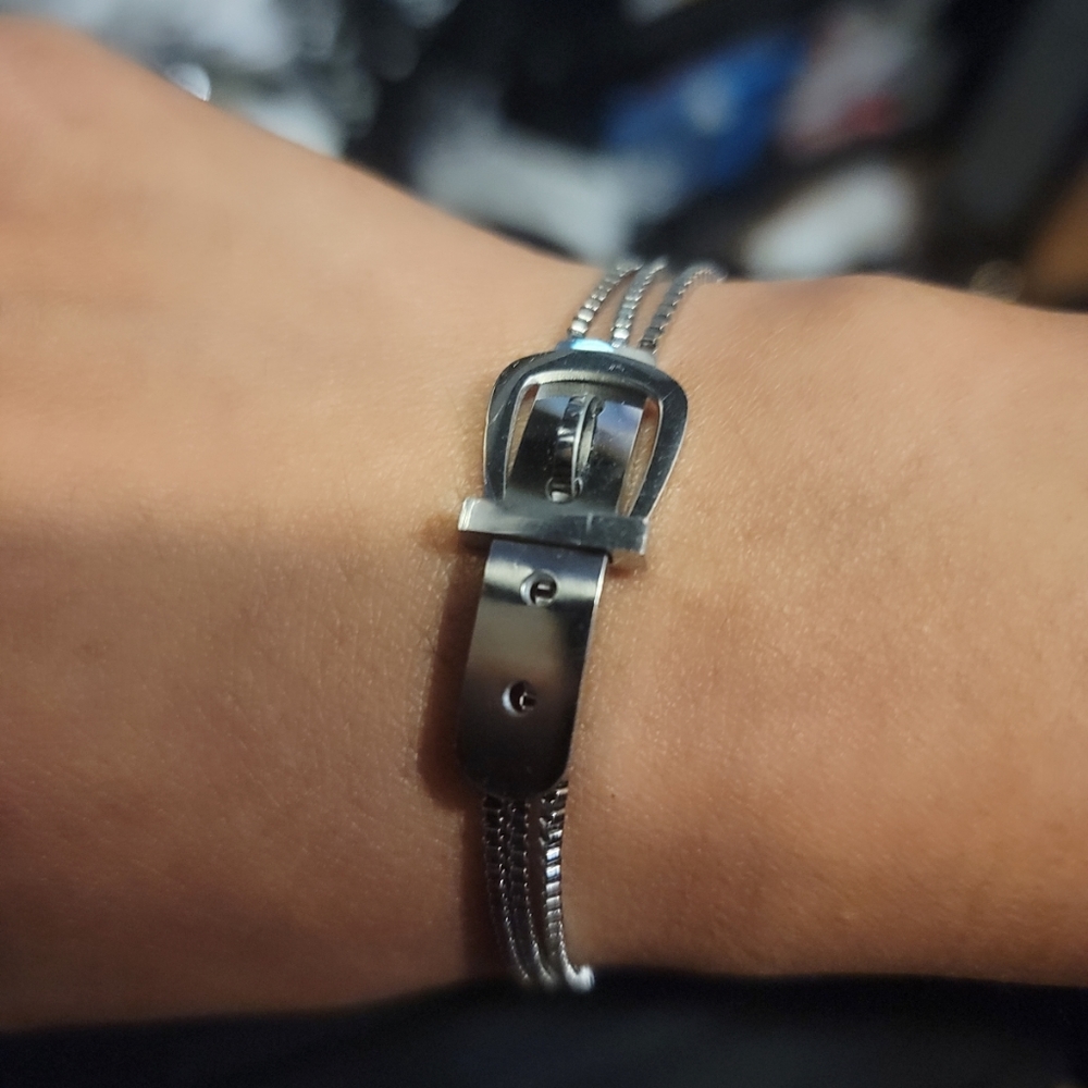 Stainless Steel Buckle Bracelet